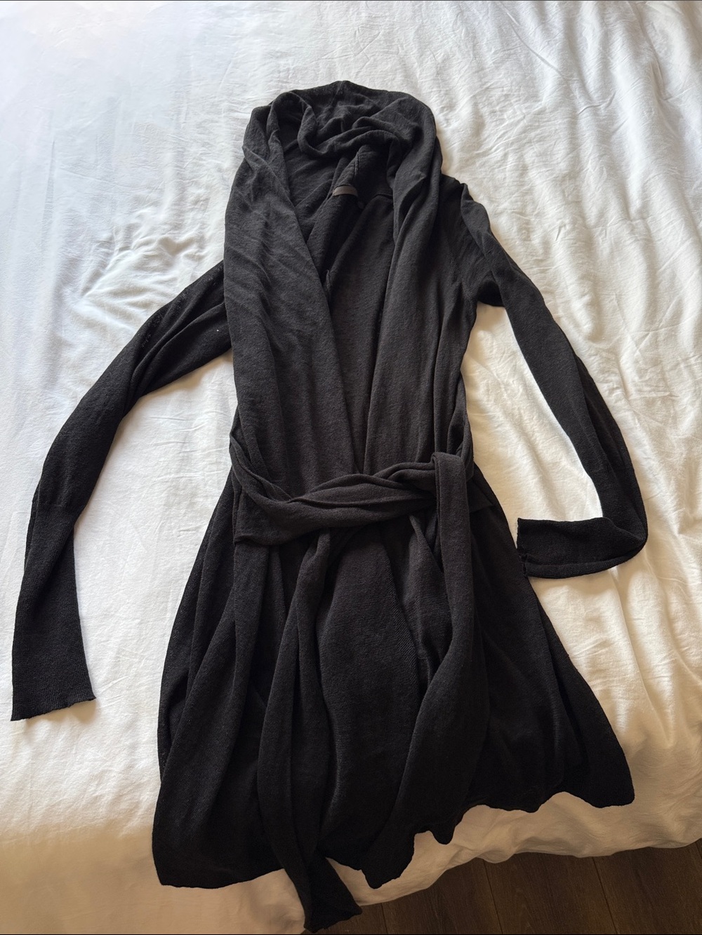 Nicholas K Black Long-Sleeve Wrap Cardigan